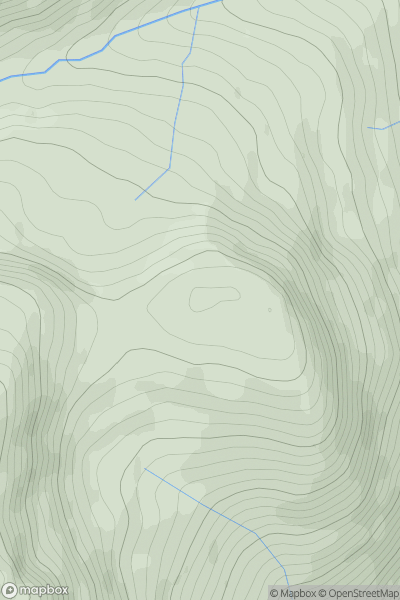 Thumbnail image for Meall Tionail [Loch Rannoch to Glen Lyon] showing contour plot for surrounding peak
